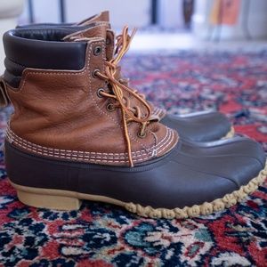 L.L. Bean Boots, tumbled leather, padded collar